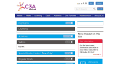 Desktop Screenshot of c3a.org.sg